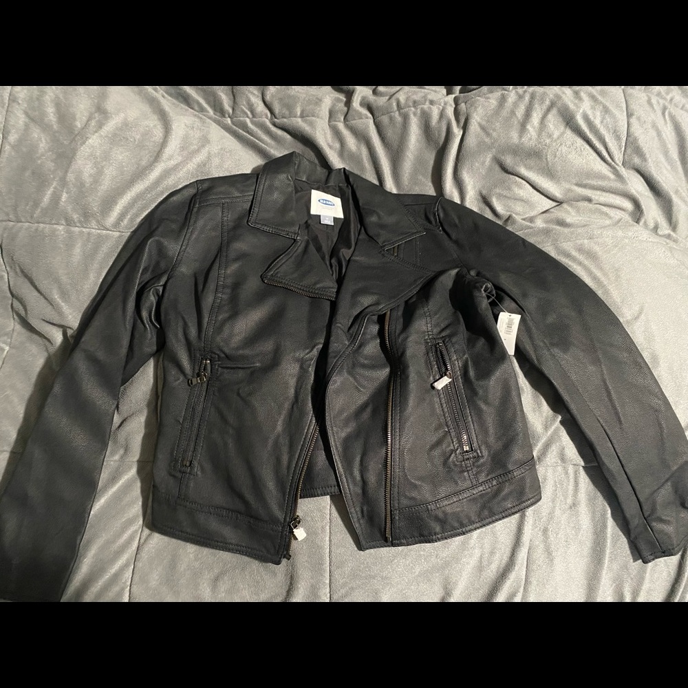 New with tags Old Navy leather jacket.